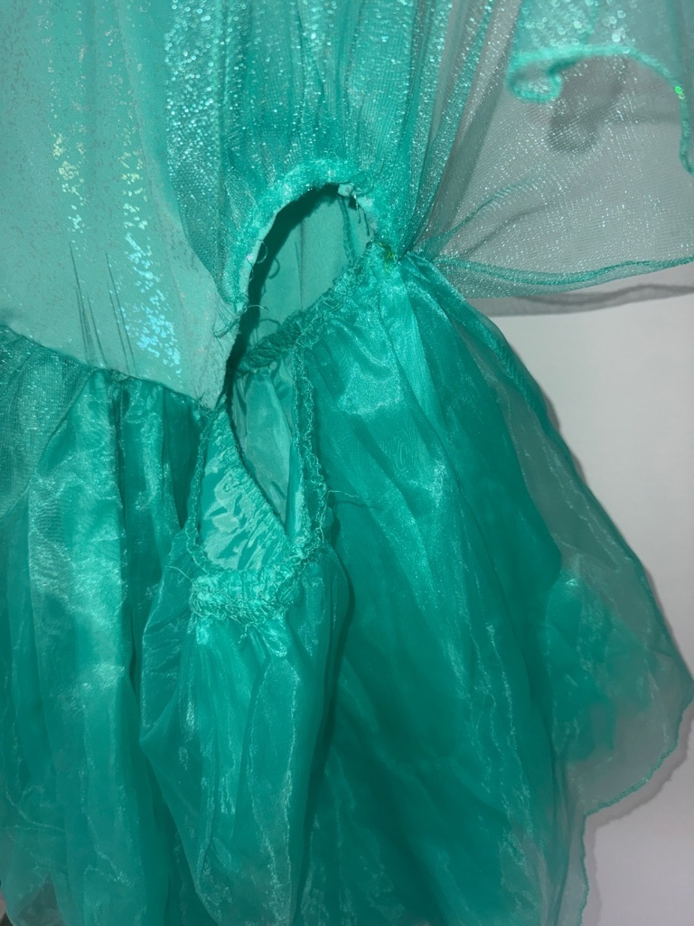 Disney Purple and Teal little Mermaid Costume Dress with glitter and iridescent - Picture 9 of 13